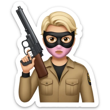 Robbery image  sticker