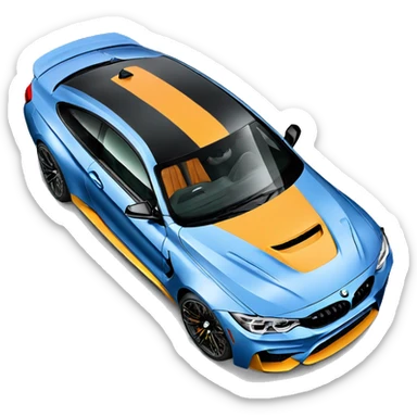 BMW m4 comp latest  sticker