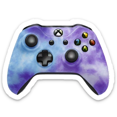 Purple tie die Xbox controller  sticker
