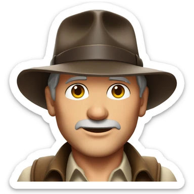 Harrison Ford as Indiana Jones sticker