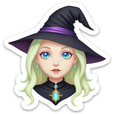 Opal witchy sticker