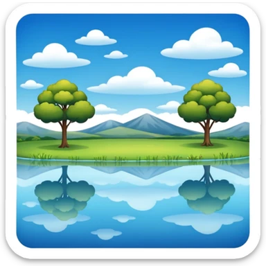 A pond is a small, still body of water—usually smaller than a lake—often shallow enough for sunlight to reach the bottom in most areas. It can be natural, formed by springs or rainfall collecting in a low area, or man-made, like a farm or garden pond. sticker
