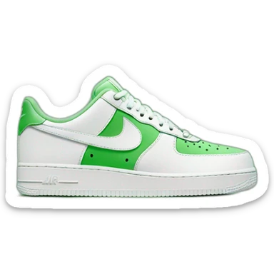 Nike air force 1 green sticker
