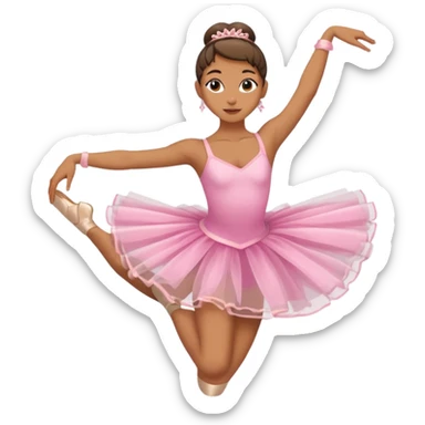 Ballerina (arabesque), street dancer. sticker