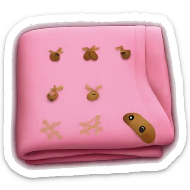 cute christmas pink blanket sticker