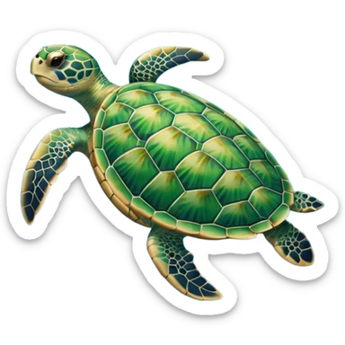 Sea turtle sticker