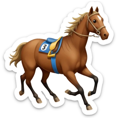 dirt Race track horse trace sticker