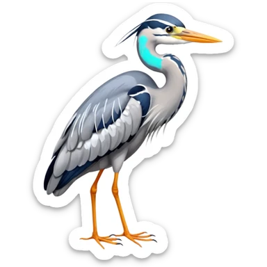 Grey Heron sticker