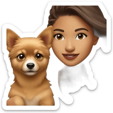 ZENDAYA WITH POMCHI sticker