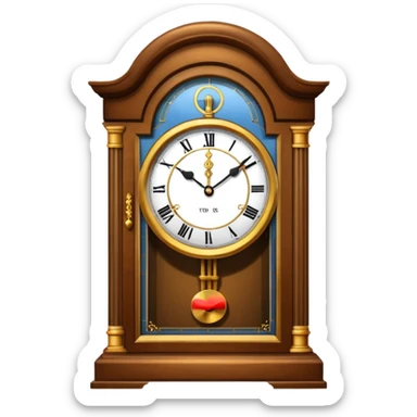grandfather clock sticker