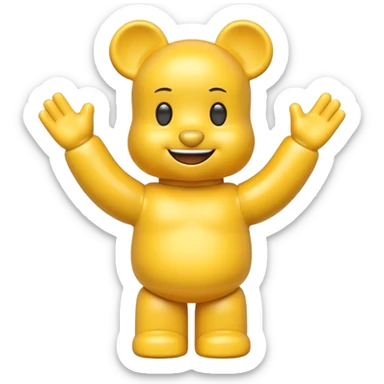 joy emoji bearbrick sticker