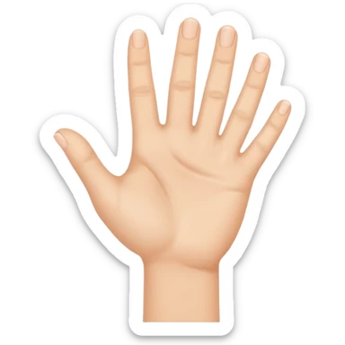 hi hand sticker