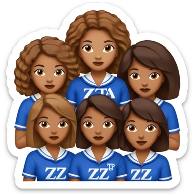 Black women zeta phi beta sorority sticker