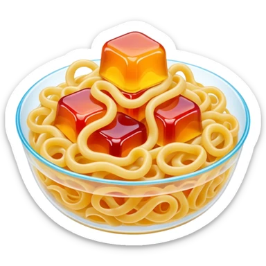 noodles made of jelly sticker