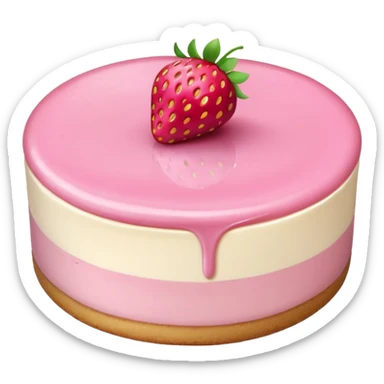 strawberry mousse cheesecake sticker