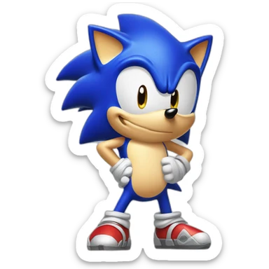 ￼ sonic the hedgehog sticker