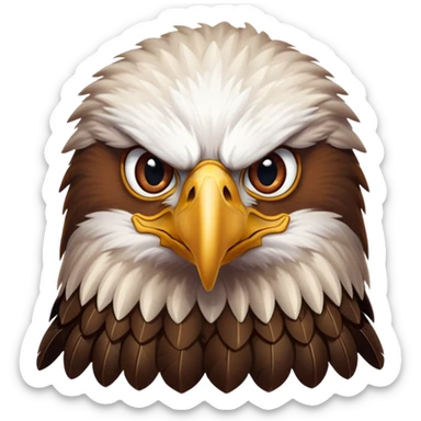 Un aigle qui ressemble à Éric zemmour  sticker