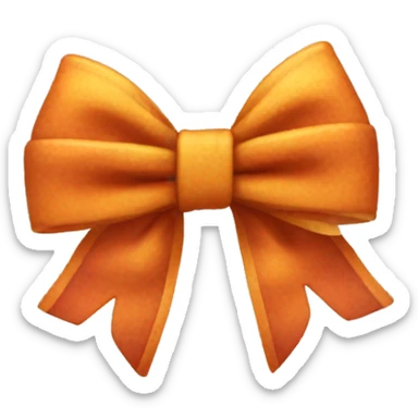 Cute aesthetic fall bow sticker