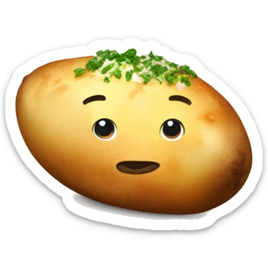 Baked potato sticker