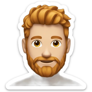 sexy-pose-very-fit-brunette-caucasian-gay-male-gingerfashionbeard-hairychest sticker