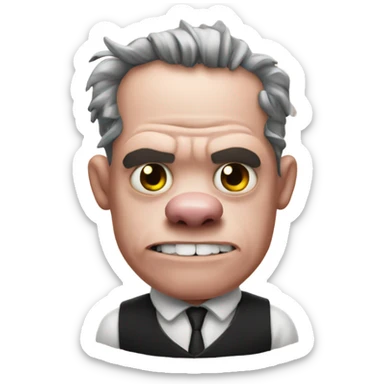 Pig Frankenstein sticker