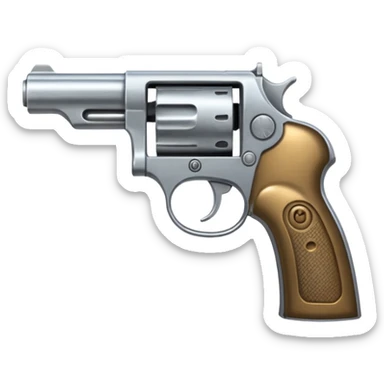 Un emoji con una pistola sticker
