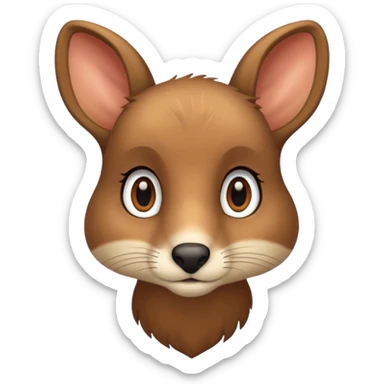 Danish doe wisk sticker