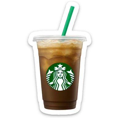 Starbucks glass sticker