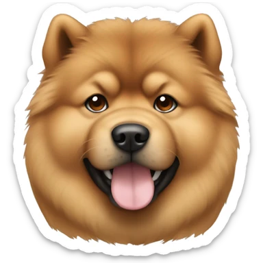 Chowchow cinnamon color sticker