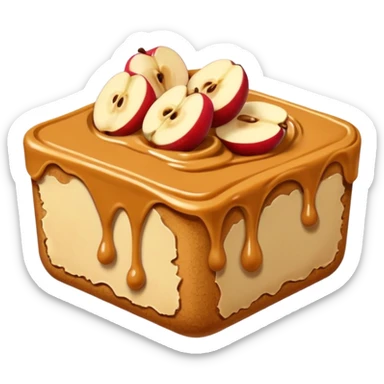 apple chunks with peanutbutter sticker