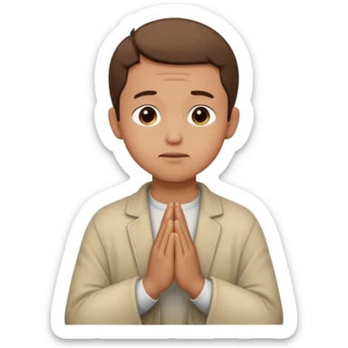 A moslem praying sticker