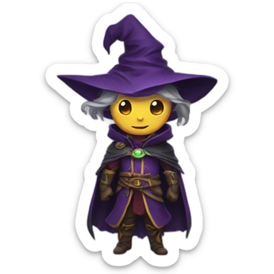 cute warlock sticker