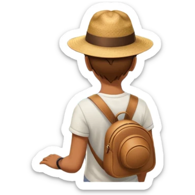 quelqu'un qui admire la vue depuis un point panoramique
 sticker