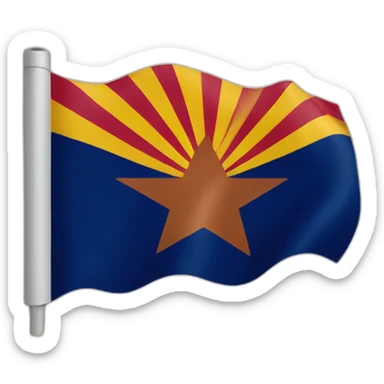 Arizona flag sticker