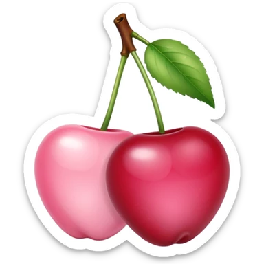 light pink Cherries sticker