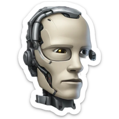 Skynet personified sticker