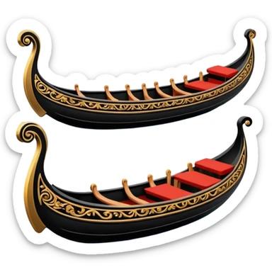 Ventian gondola sticker