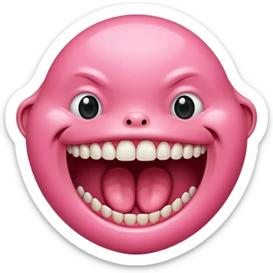 mouth wide open sticker