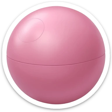 light pink pilates ball sticker