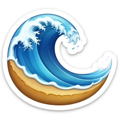 Wave sticker