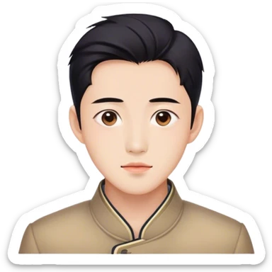 chinese actor xiao zhan  sticker