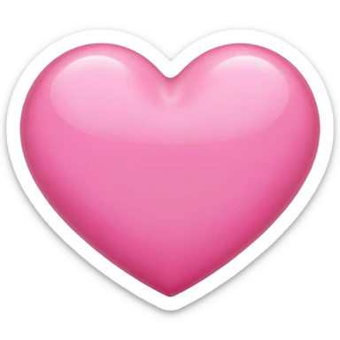 Pink heart  sticker