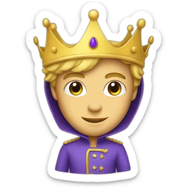 little prince costume sticker