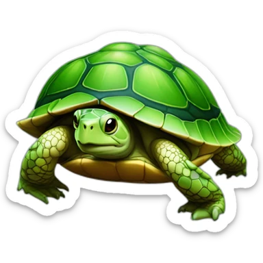 Tortue sur grenouille géante sticker