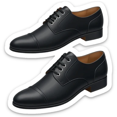  black clasic men's shoes sticker