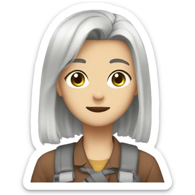 anime with GG text sticker