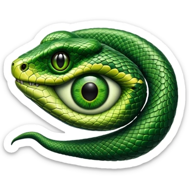 eye of a snake sticker