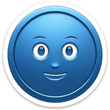 Un v de vérifier dans un cercle bleu sticker