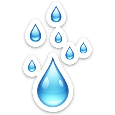 Water droplets dripping  sticker