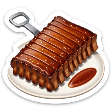 bbq ribs sticker